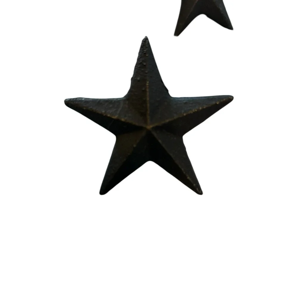 Cast Iron Texas Star Nails Tacks Rustic Finish Western 2.5 inch Head (Pack of 6)